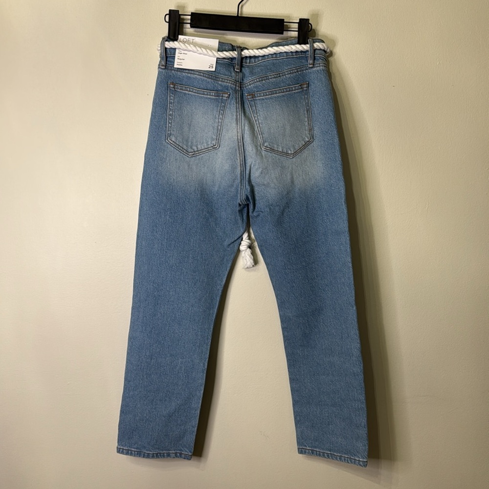 LOFT Straight Crop Jeans NWT - Picture 3 of 4
